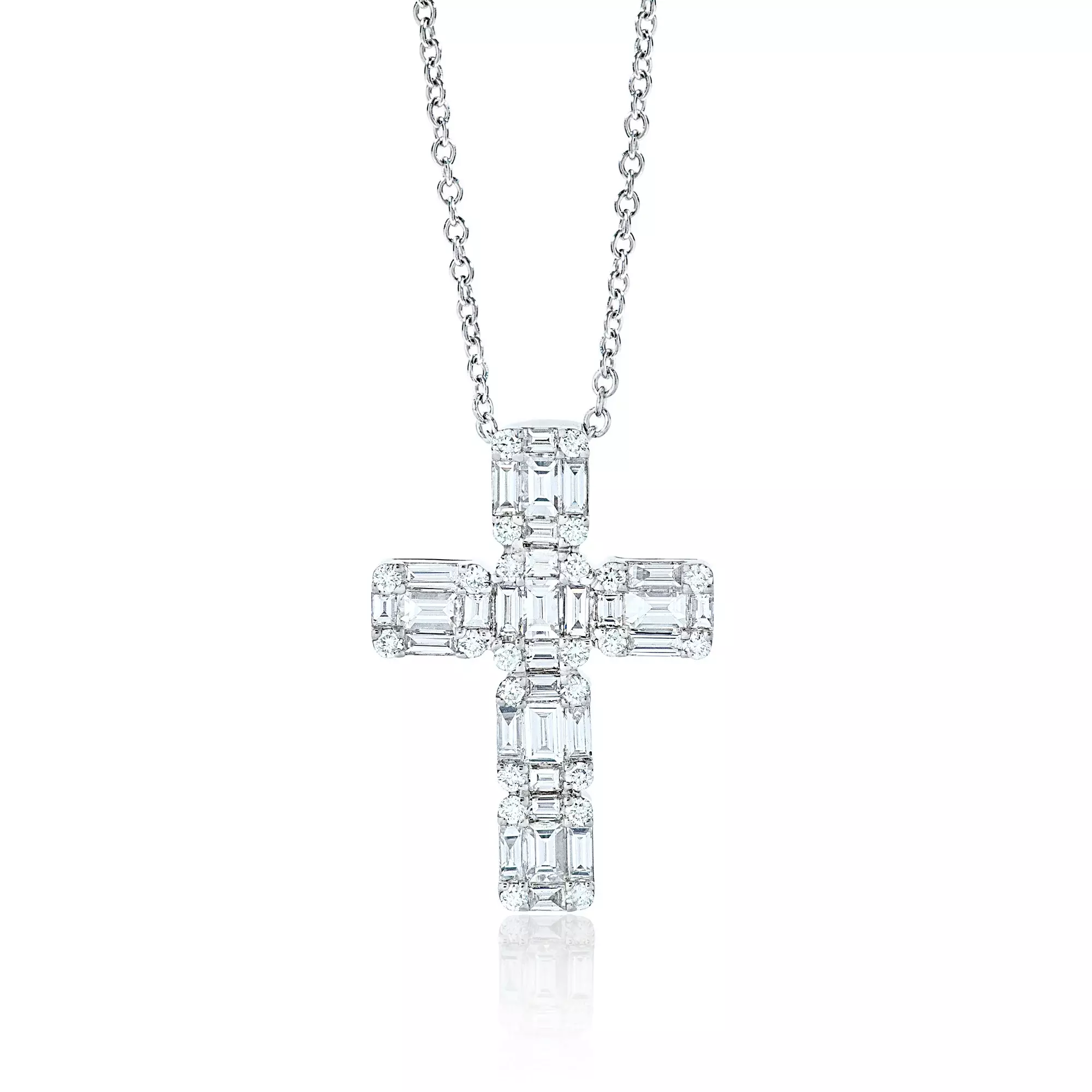 Nicole Rose Diamond Illusion Cross Pendant