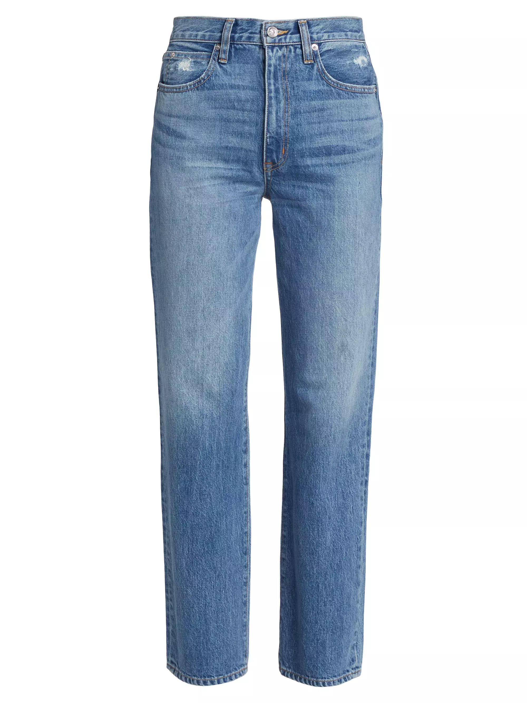 SLVRLAKE London High Rise Straight Leg Jeans