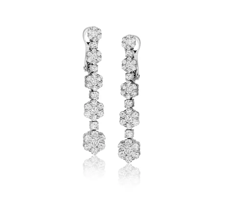 Simon G Earrings Ink Gold With Diamonds