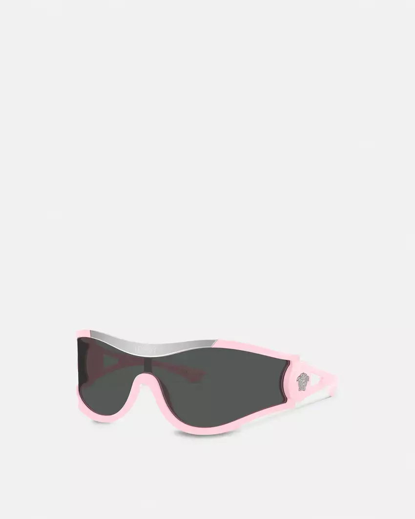 Versace Medusa Medallion Shield Sunglasses