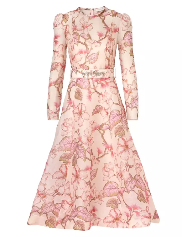 Zimmermann Matchmaker Floral Midi Dress
