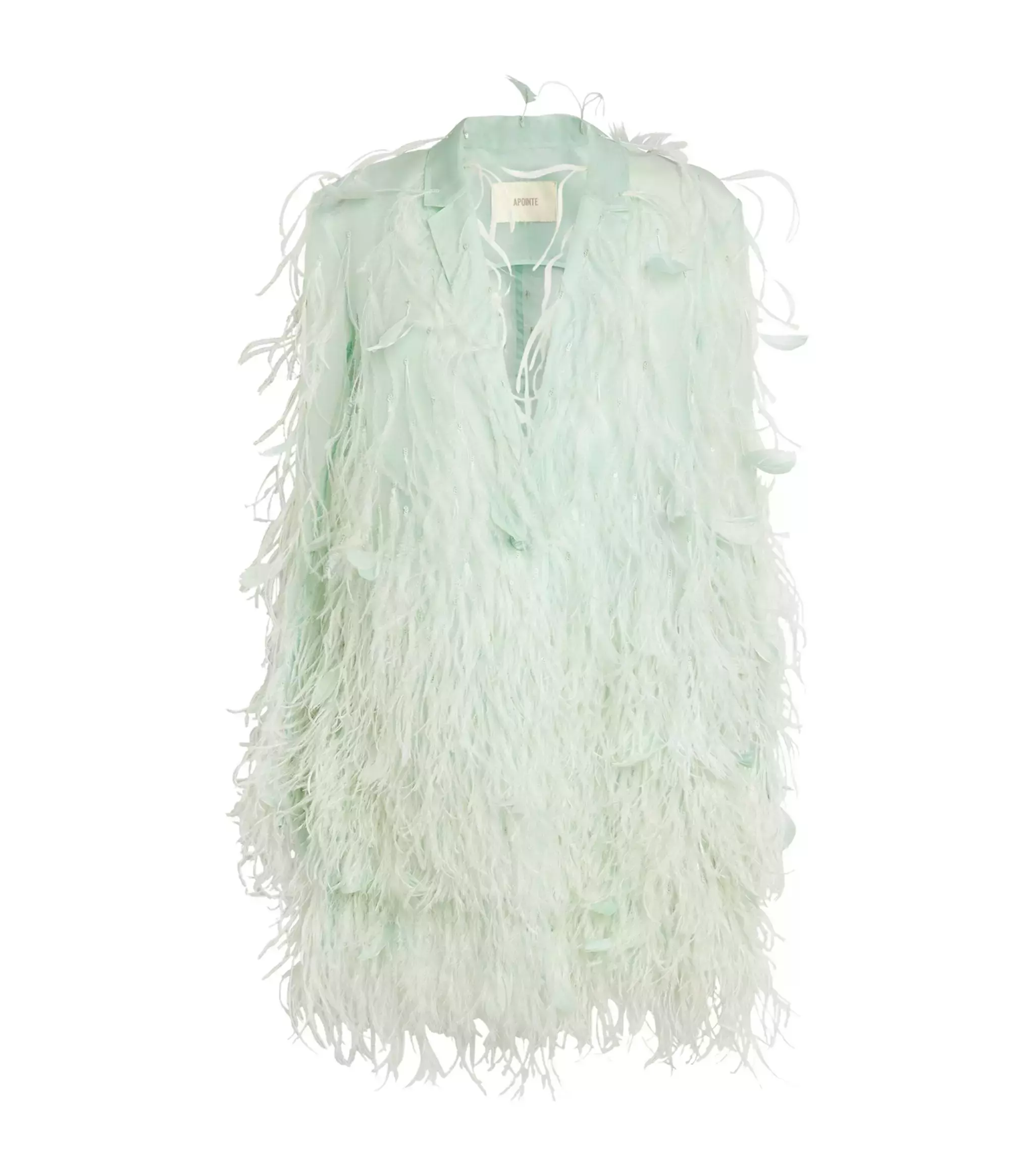 lapointe feather embroidered single breasted blazer 22138391 48883613 2048