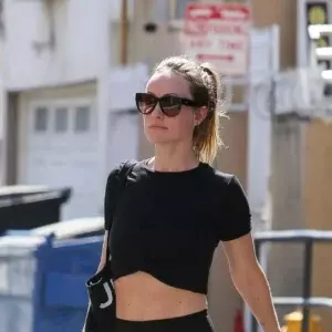 Olivia Wilde Leaving The Gym In All Black In Los Angeles