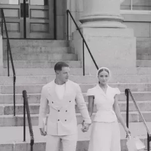 Olivia Culpos Stunning Civil Ceremony Look
