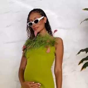 Radiant In Green Elaine Welteroth Stuns In Safiyaa