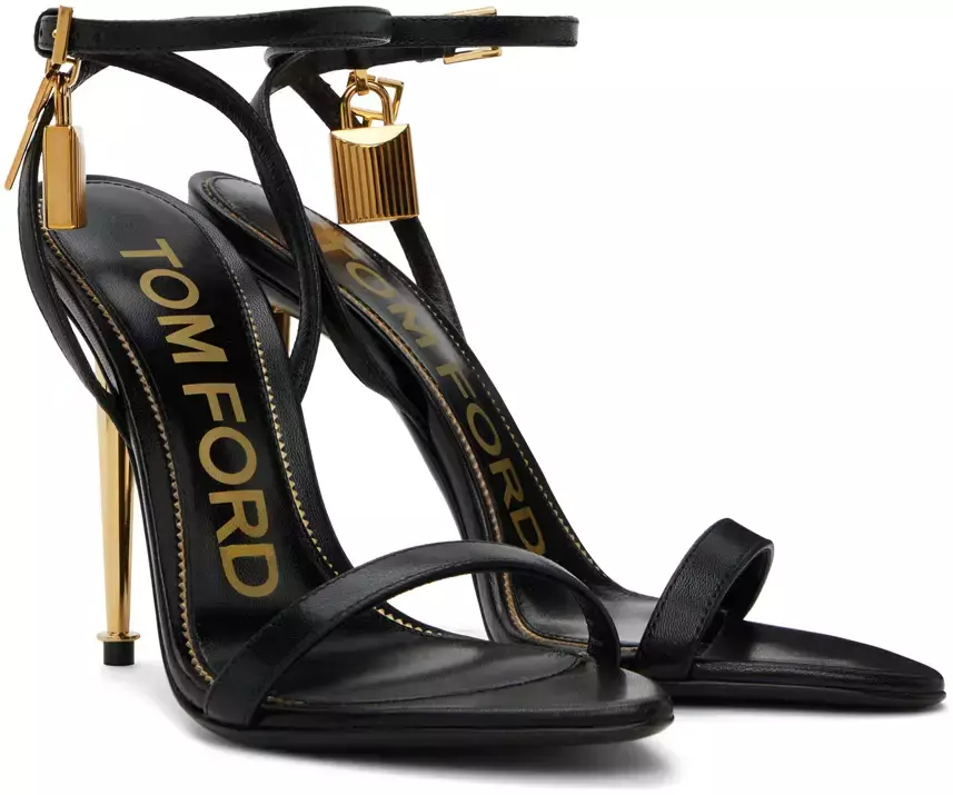 Tom Ford Padlock Leather Sandals