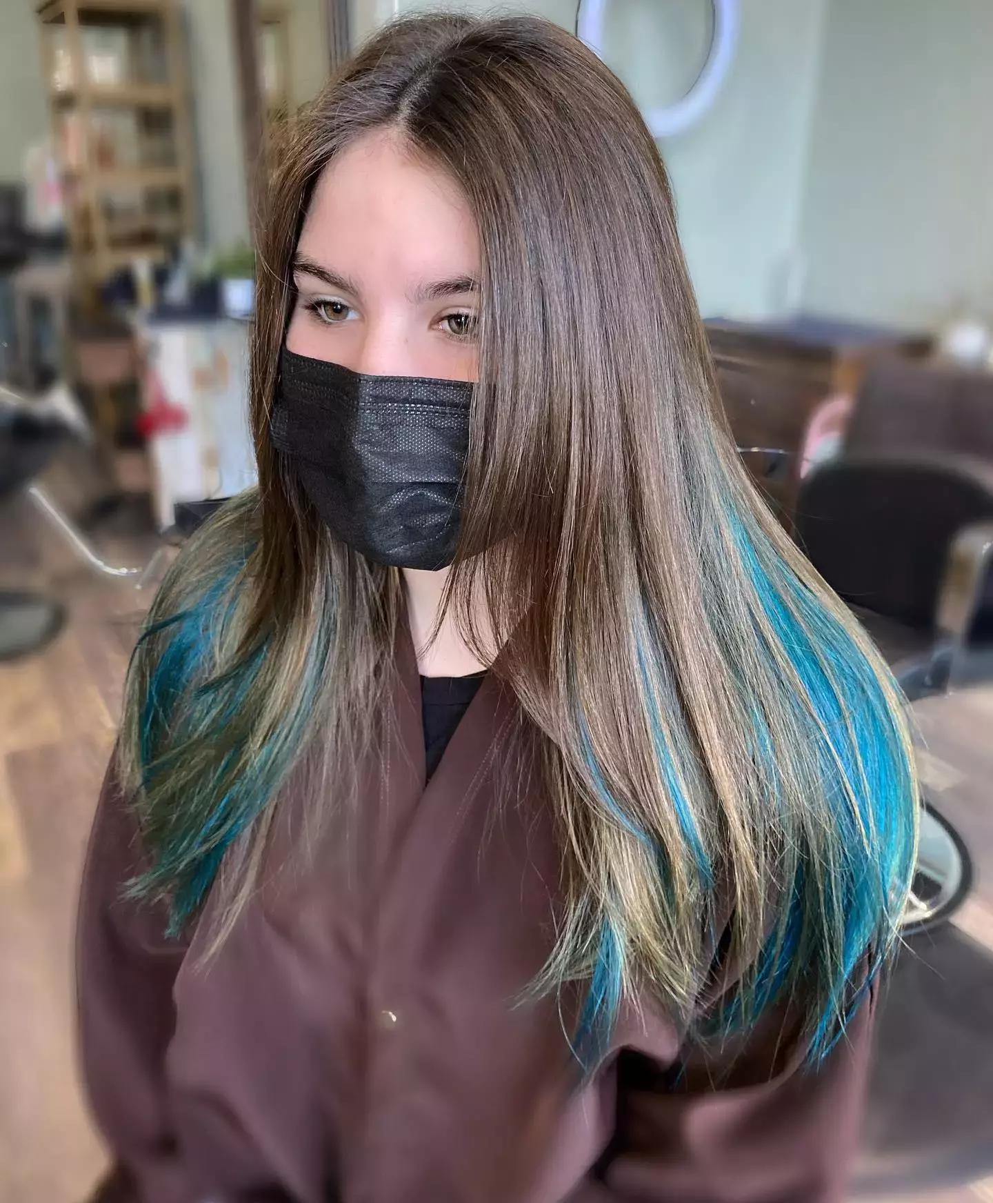 Brown And Blue Ombre Layers