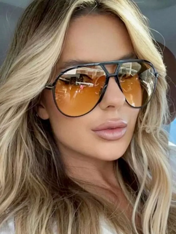 Aviator Eyeglass Frames On Khloe Kardashian