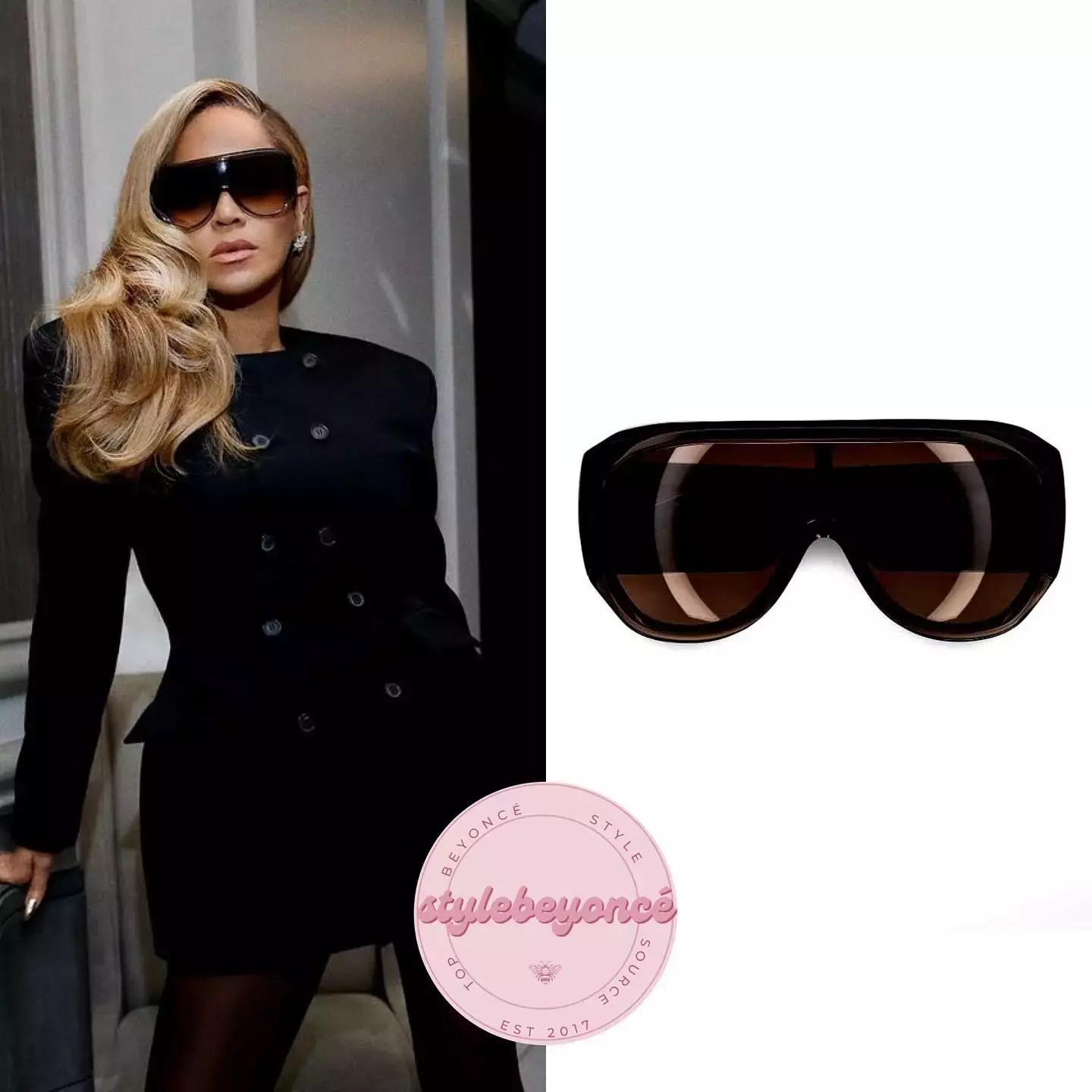 Oversized Eyeglass Frames On Beyonce